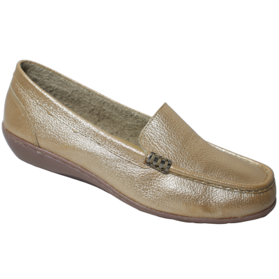 Romulo Casual Cuero Oro Rosa Mujer Talla 34 Ref 2401 